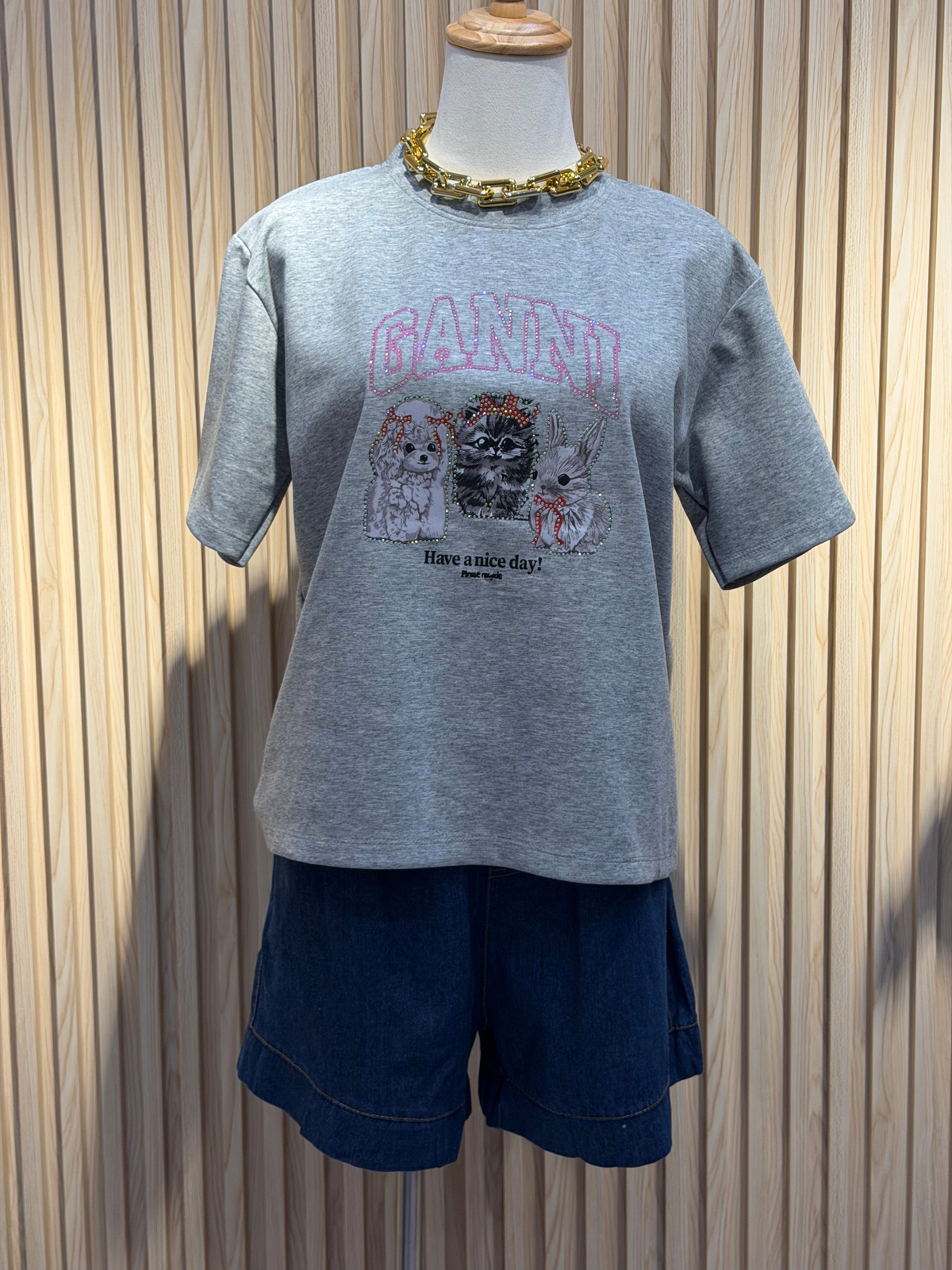 Intrend GANNI Animal Graphic Tee