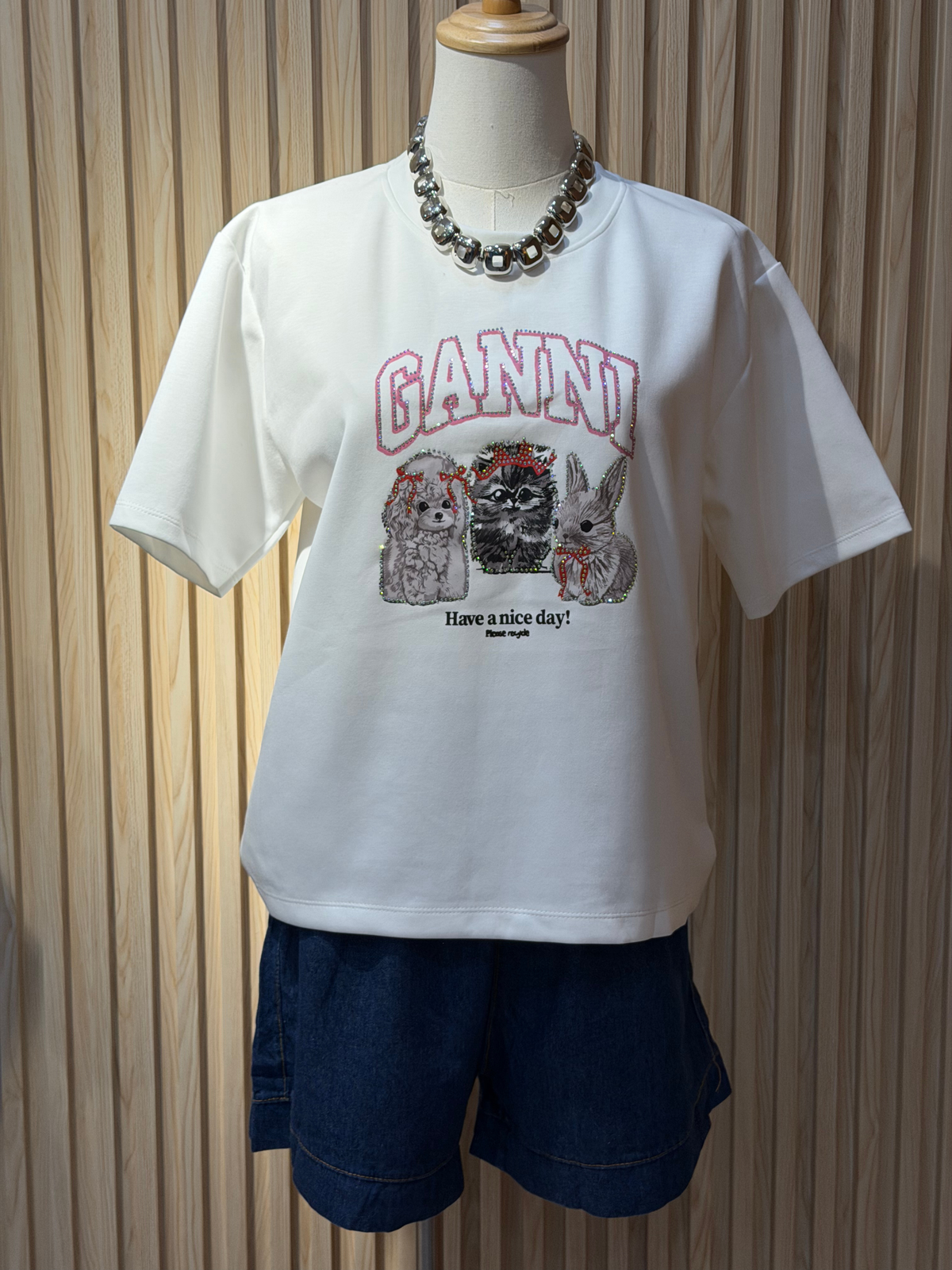 Intrend GANNI Animal Graphic Tee