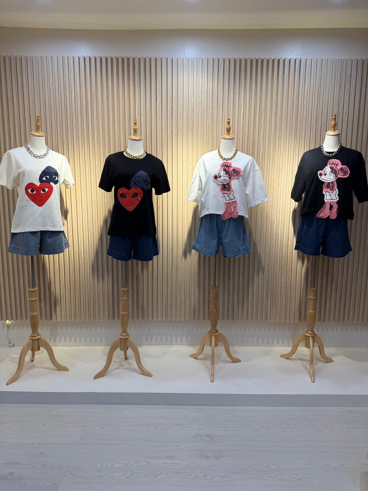 Sunisa Rhinestone Heart Graphic Tee