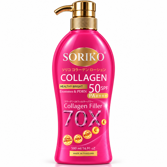 SORIKO Collagen Filler 70X Healthy Bright Body Lotion SPF 50 PA++++ – 500ml