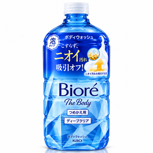 Biore The Body Foaming Body Wash – Deep Clear 780ml Refill